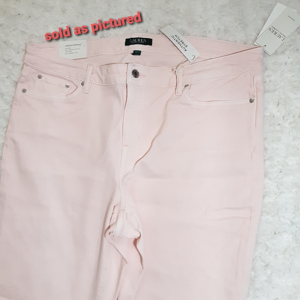 LAUREN RALPH LAUREN PREMIER STRAIGHT ANKLE JEANS - Picture 3 of 7